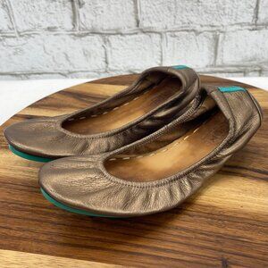 Tieks by Gavrieli Womens Sz. 6 Metallic Bronze Leather Ballet Flats